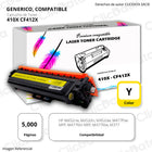 Toner HP 410X Yellow CF412X 5,000 Pág. M477fdw, M452dn Compatible