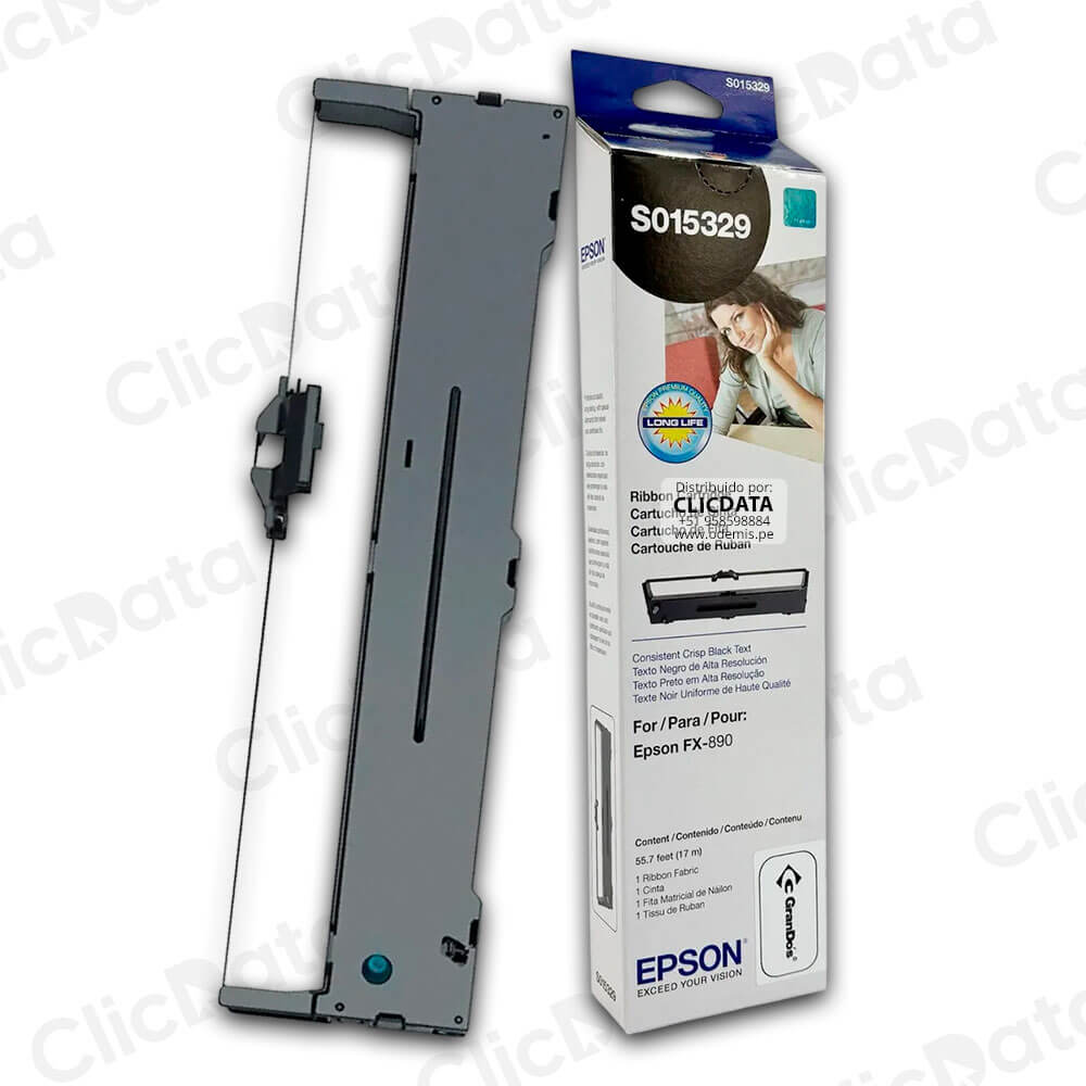 Cinta Epson S015329 FX890 Negro original
