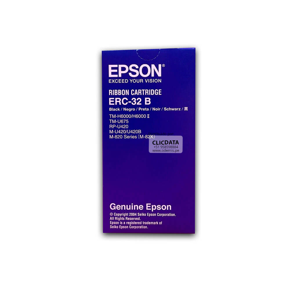 Cinta Epson ERC-32B // TM-U675/H6000 Negro Original