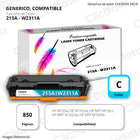 Toner Hp 215A Cian W2311A 850 Pág. M182nw, M183fw Compatible